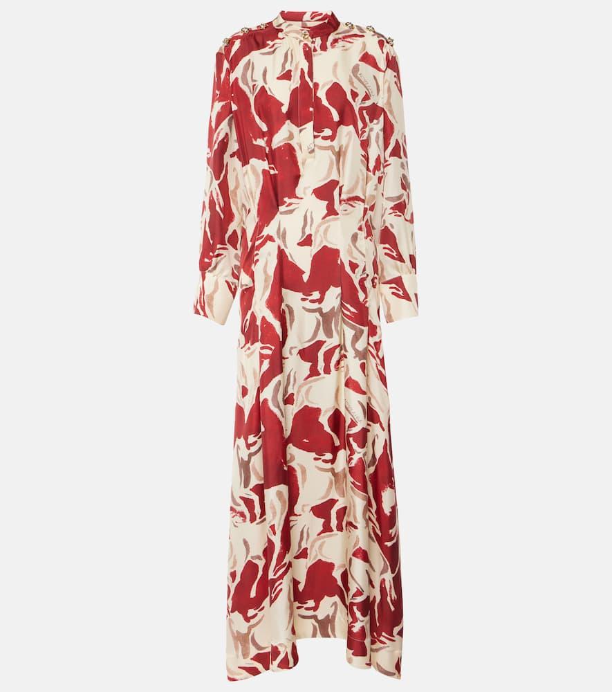 altuzarra felicia printed silk maxi dress