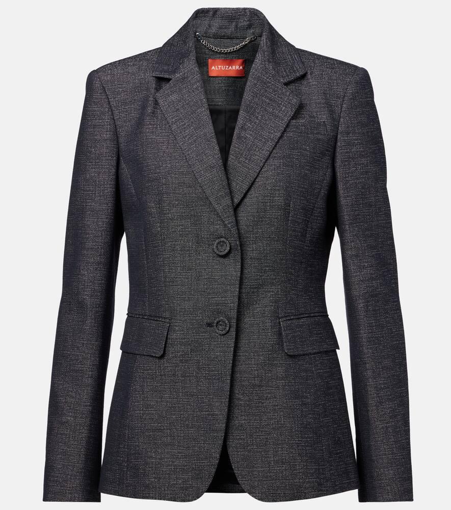 altuzarra fenice cotton and silk blazer