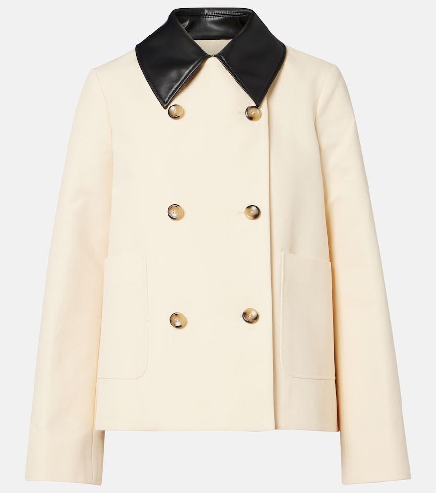 altuzarra harburg double breasted cotton jacket