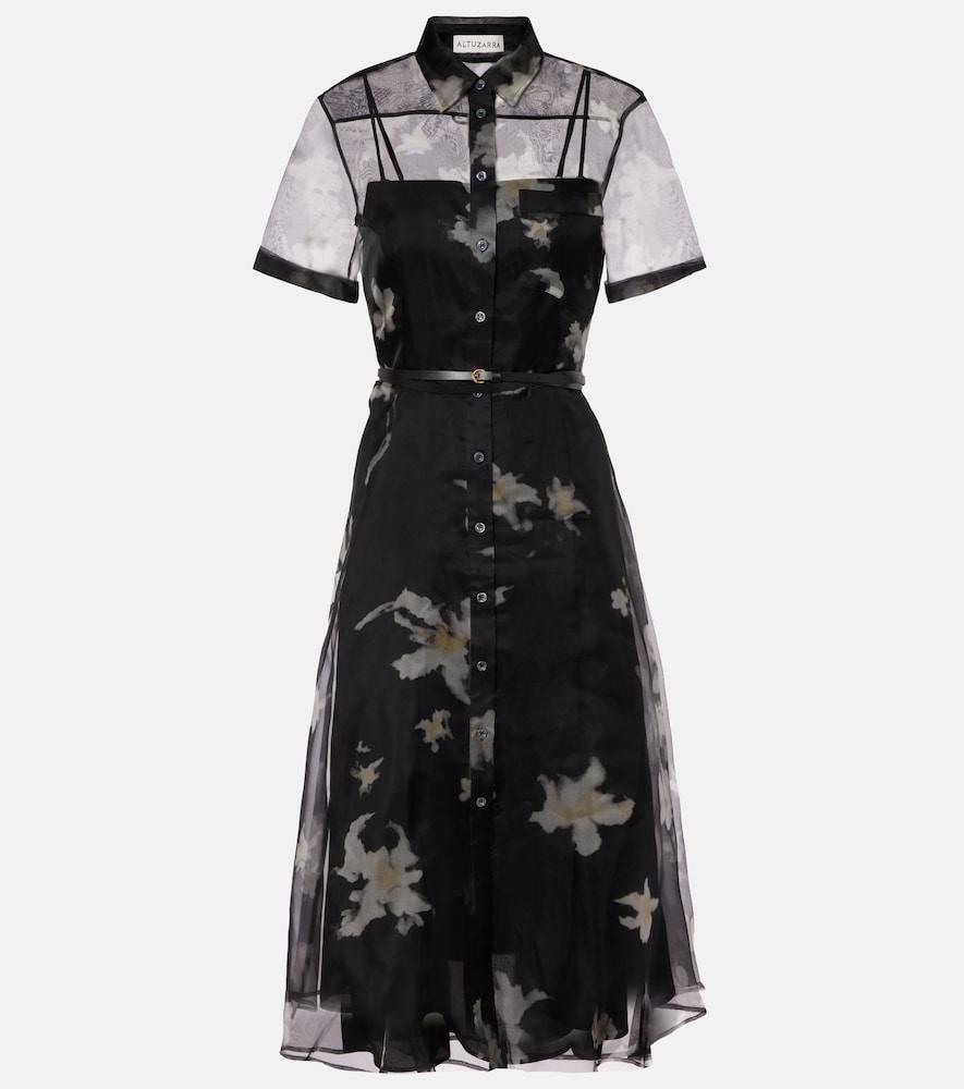 altuzarra kiera floral silk midi dress