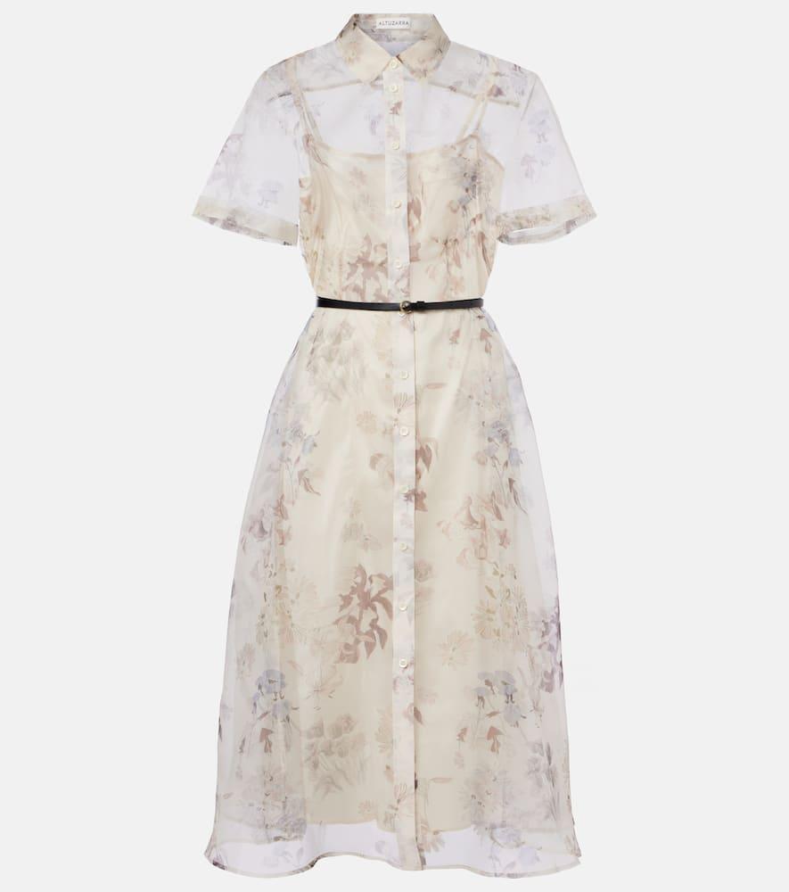altuzarra kiera floral silk midi dress