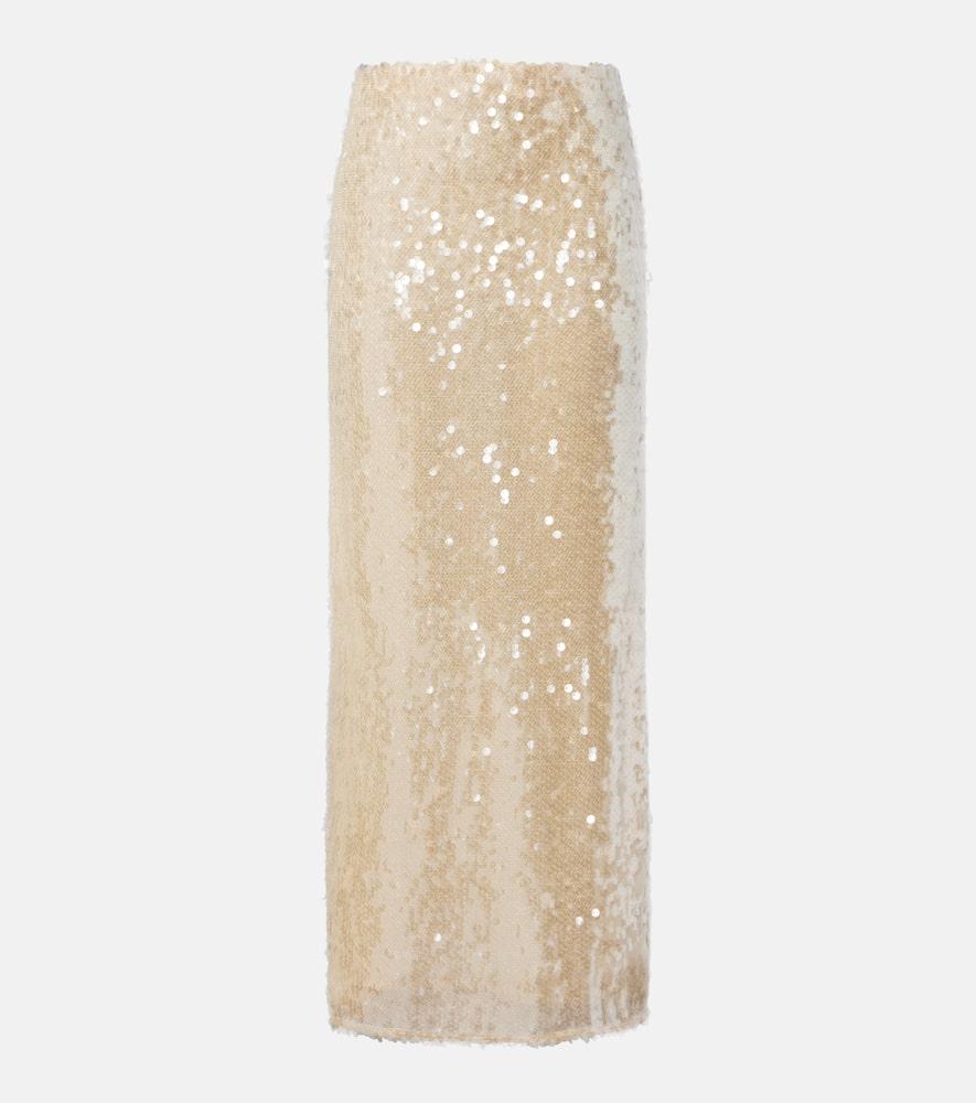 altuzarra linnie sequined maxi skirt