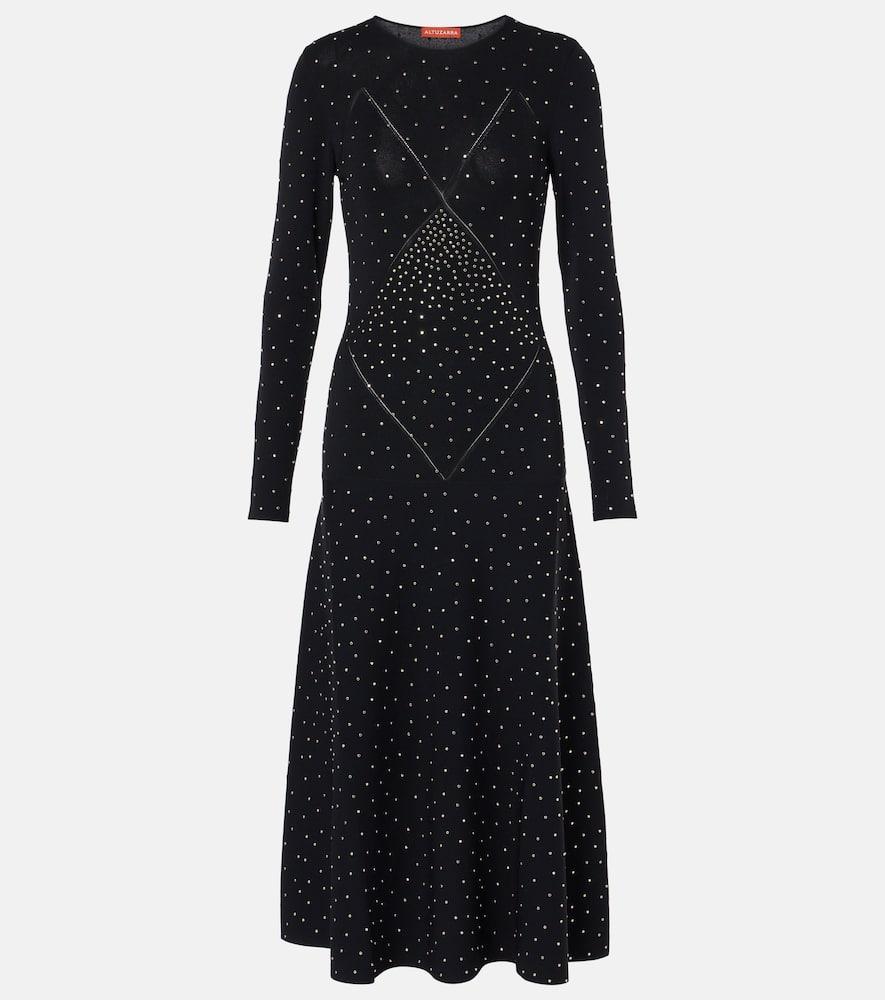 altuzarra nelsons embellished midi dress