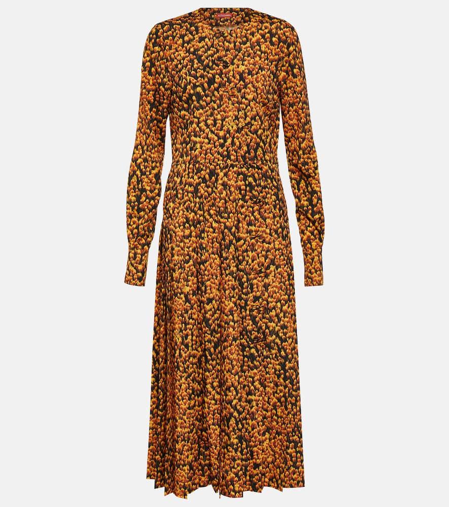 altuzarra teys printed midi dress