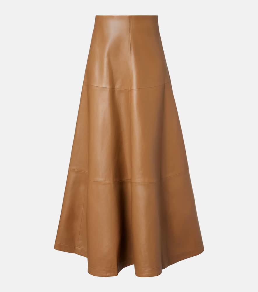 altuzarra varda leather maxi skirt