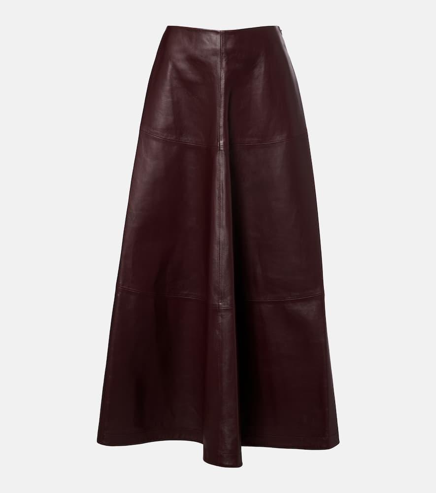 altuzarra varda leather maxi skirt