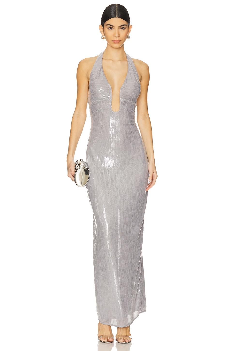 alusia sequin gown