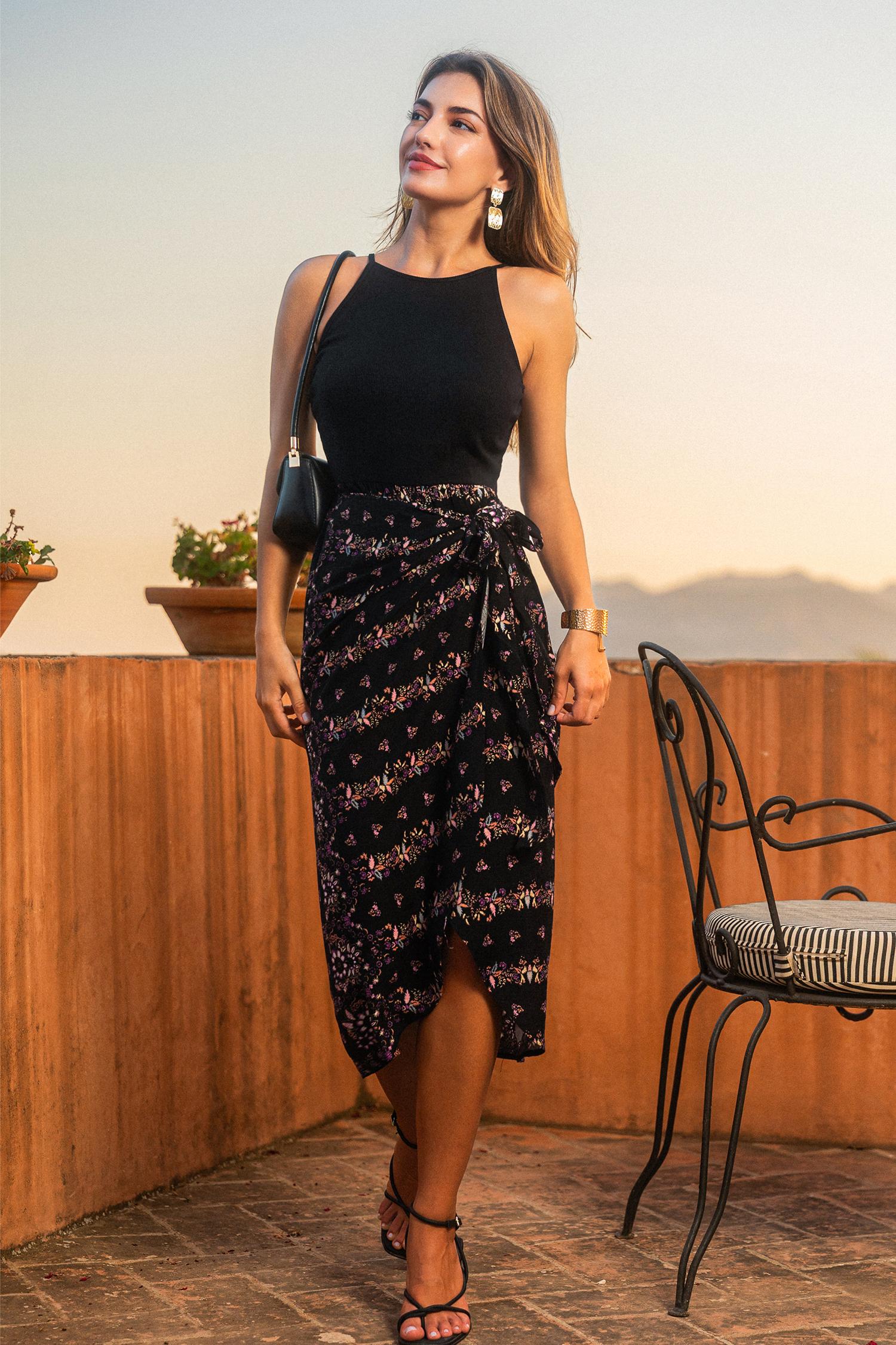 always lovely floral midi dress - l