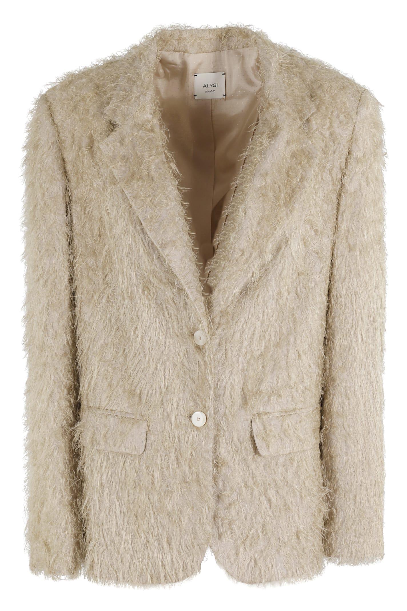 alysi blazer fringe monopetto