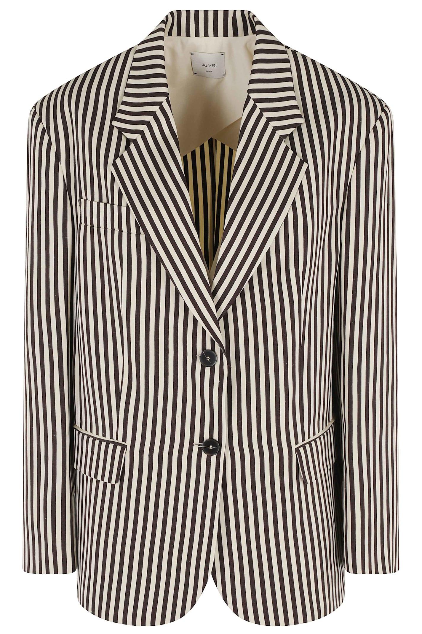alysi blazer visco stripes monopetto