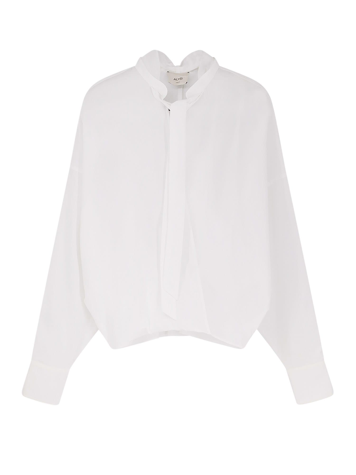 alysi cotton shirt with bow