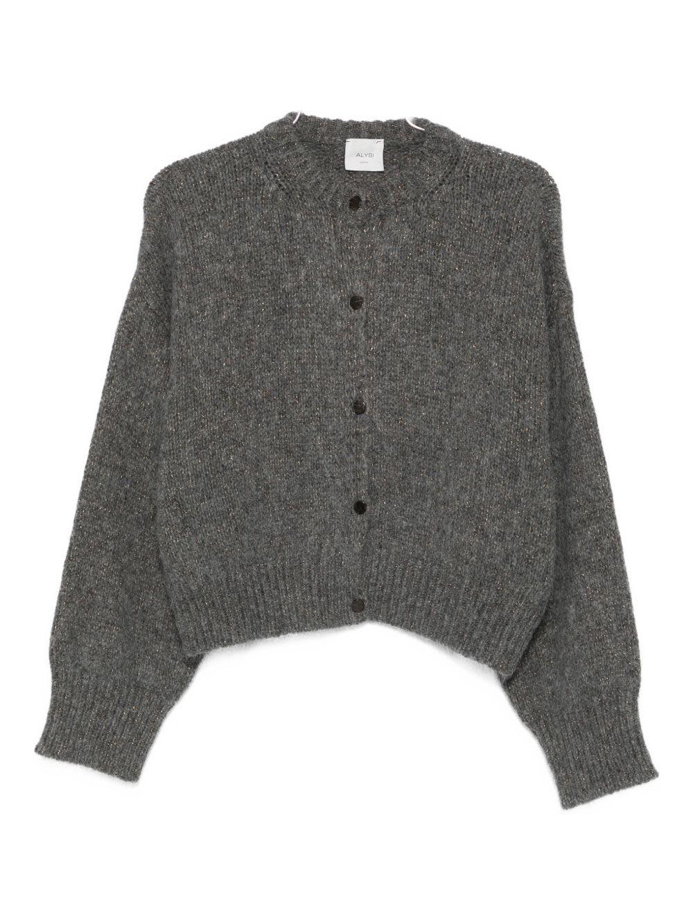alysi crewneck cardigan