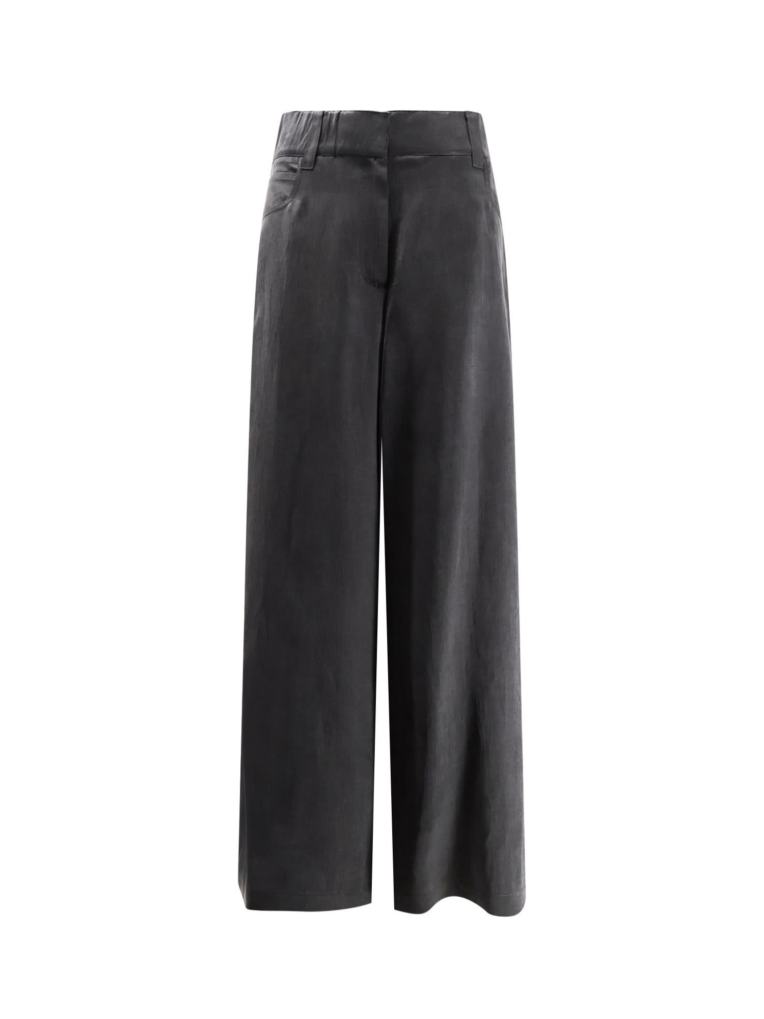 alysi lyocell and cotton trousers