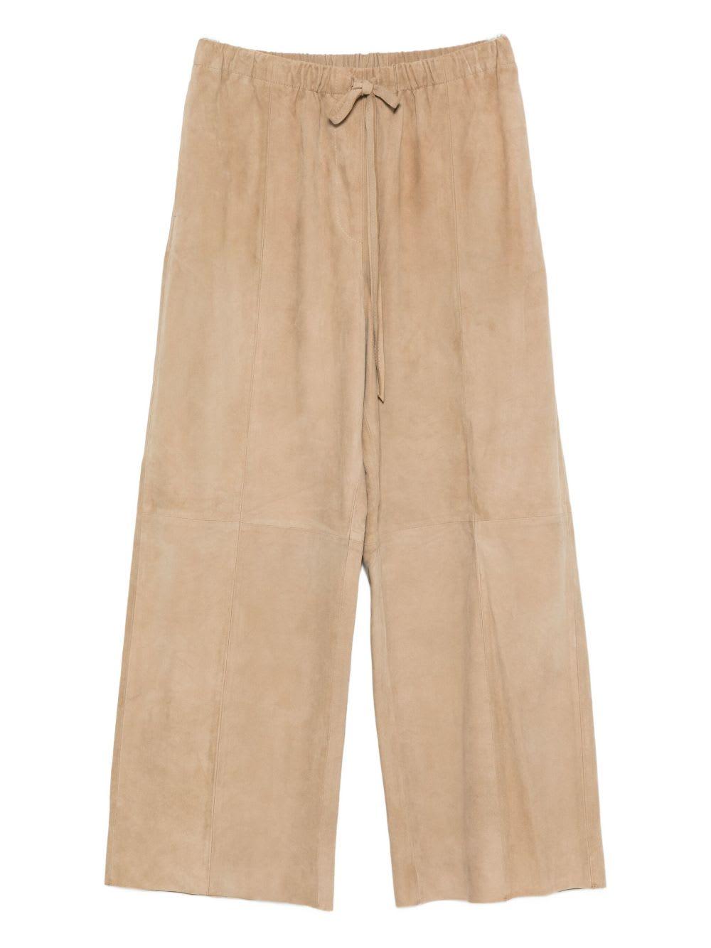 alysi suede leather trousers