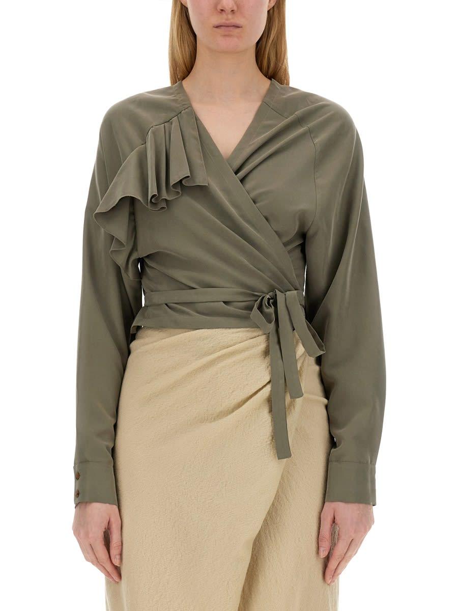 alysi top with ruffles