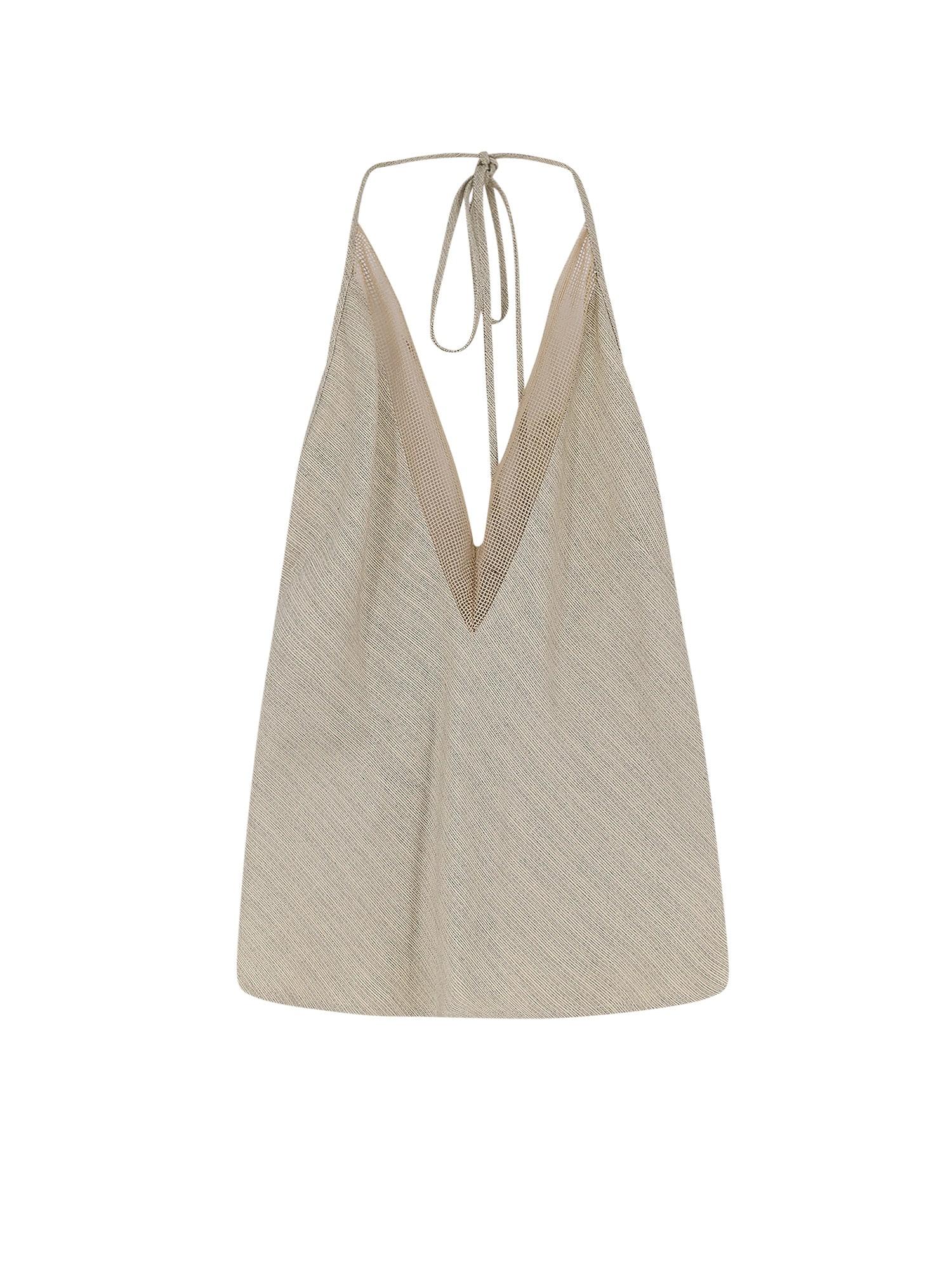 alysi viscose and linen top