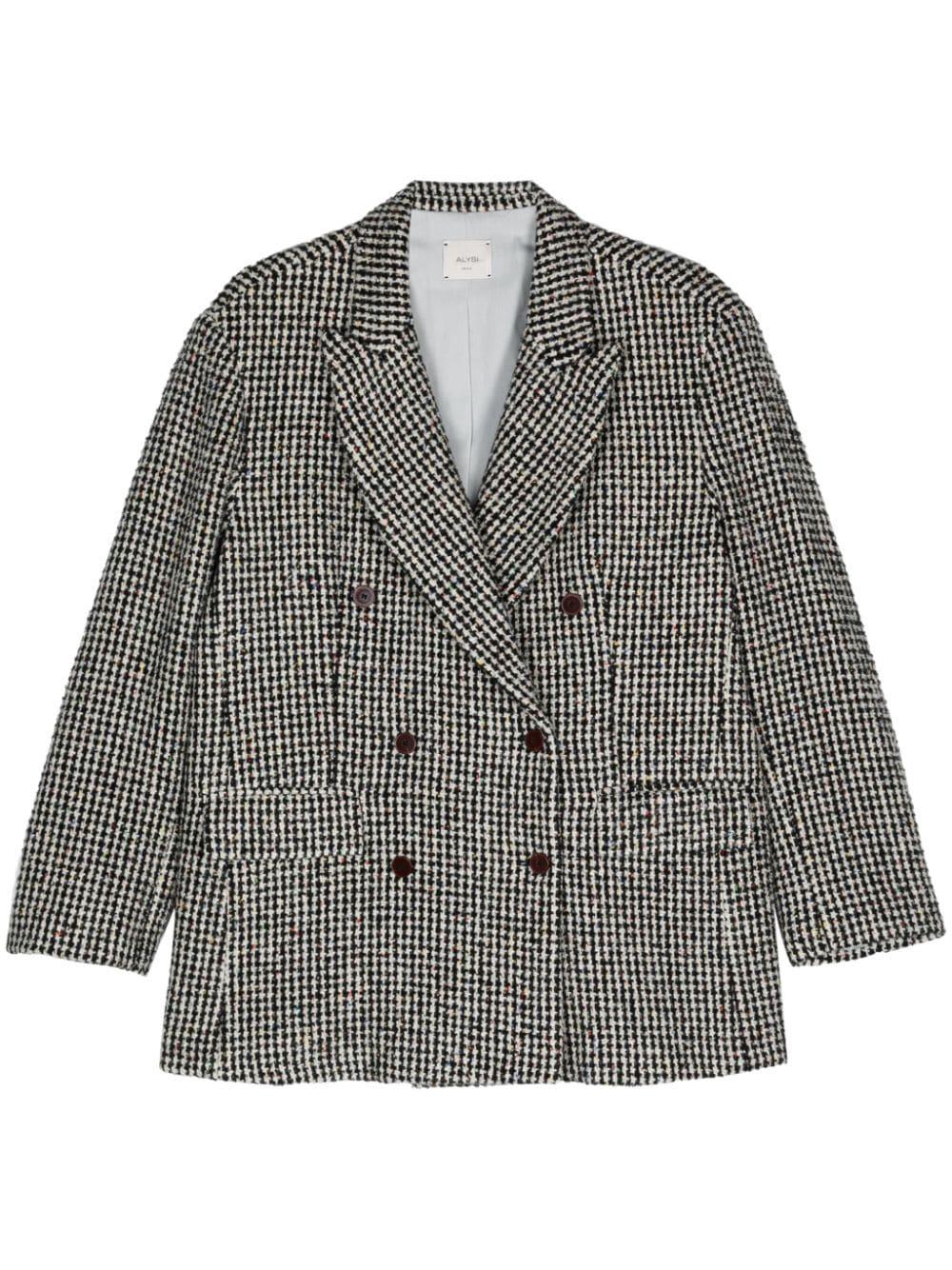 alysi wool blend double-breasted coat