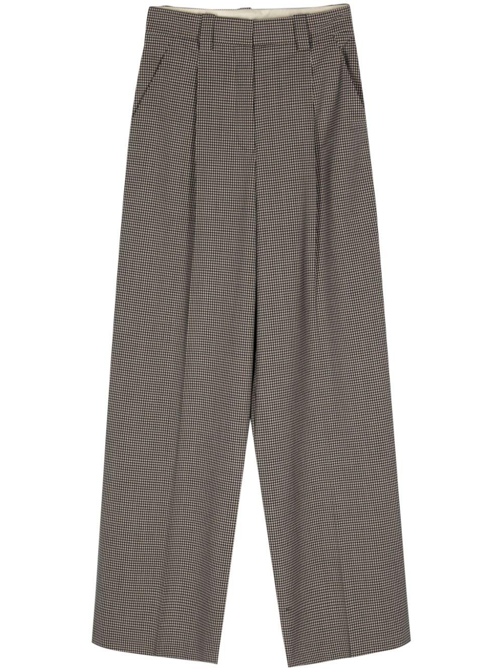 alysi wool blend wide-leg trousers