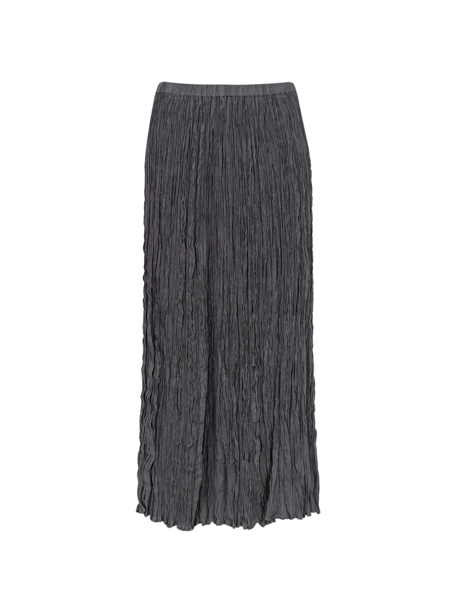 alysi wrinkled viscose skirt