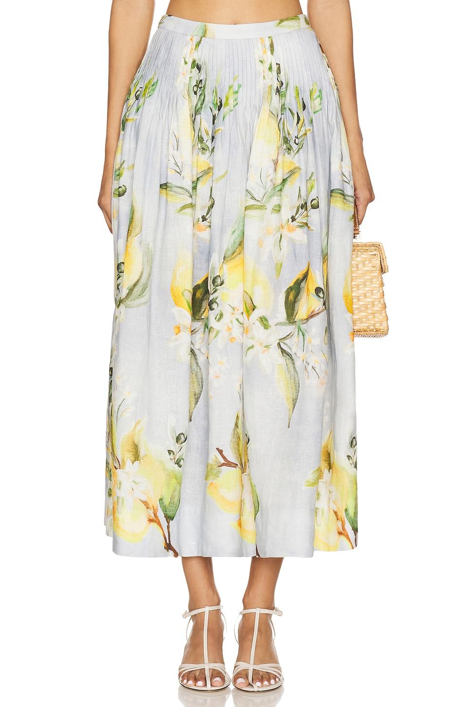 amabelle pintuck midi skirt
