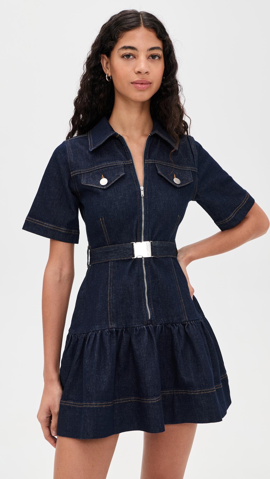 amanda denim mini dress