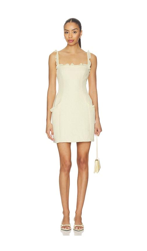 amanda uprichard andreina dress in lemon.