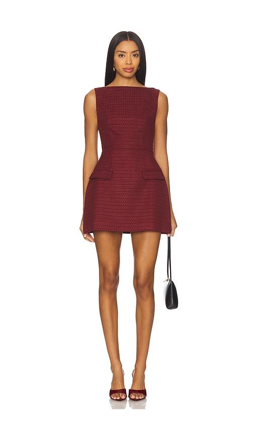 amanda uprichard banco dress in red.