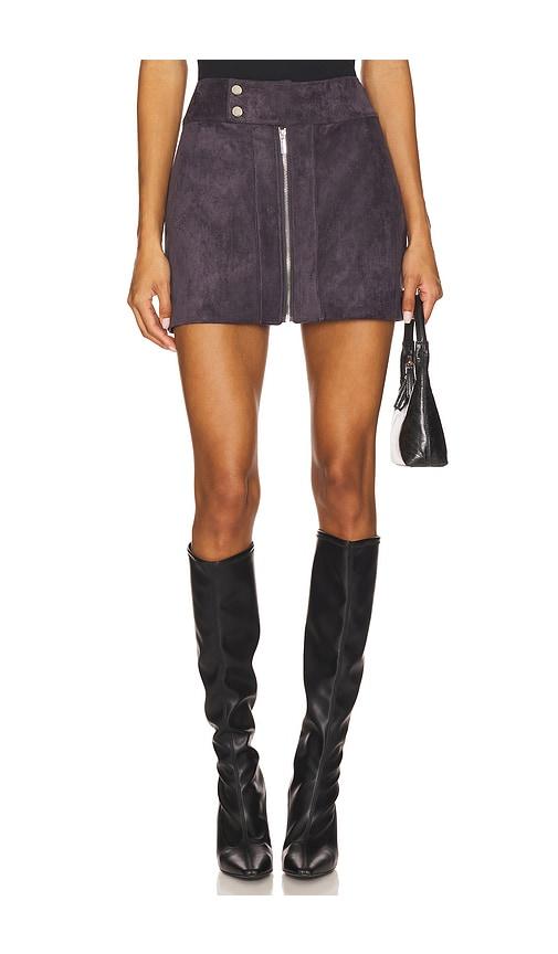amanda uprichard becker skirt in grey.