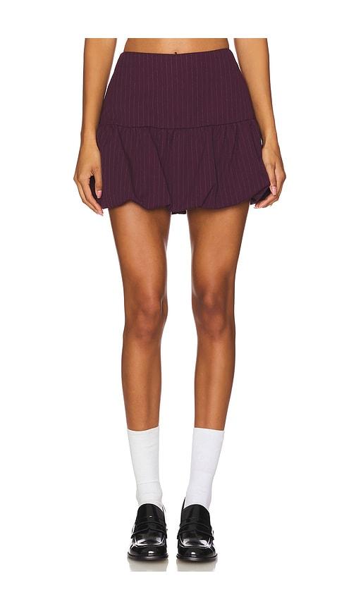 amanda uprichard bonaire skort in burgundy.