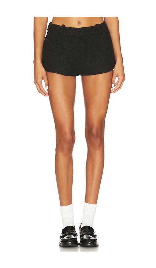 amanda uprichard caresse shorts in black.