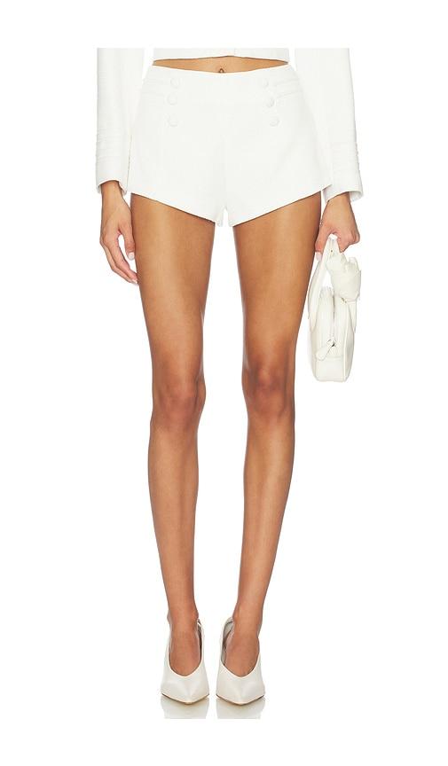 amanda uprichard courtney shorts in ivory.