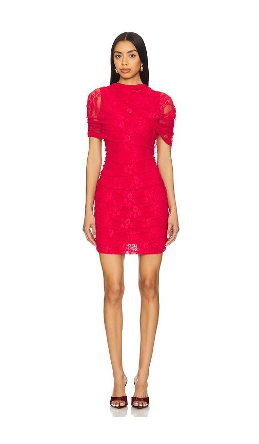 amanda uprichard evianna dress in red.