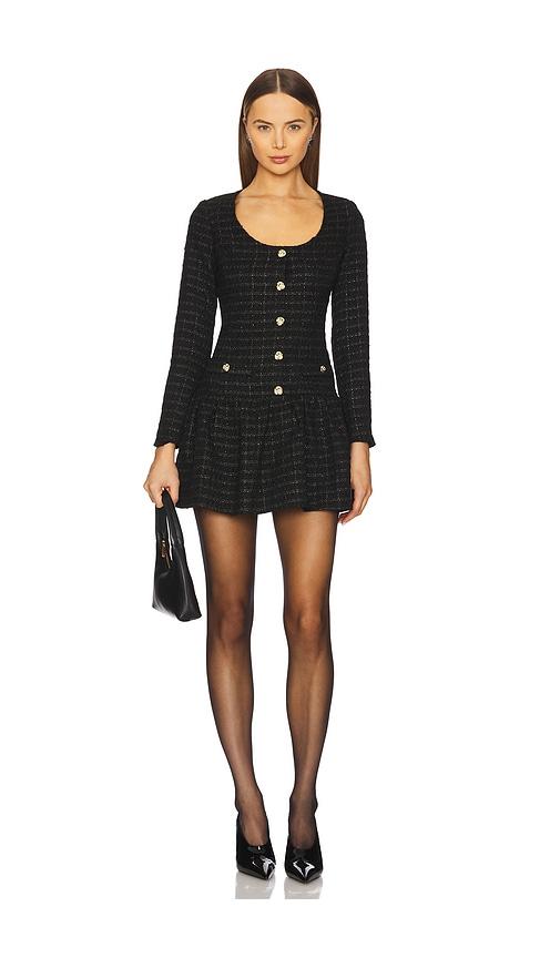 amanda uprichard fallon dress in black.