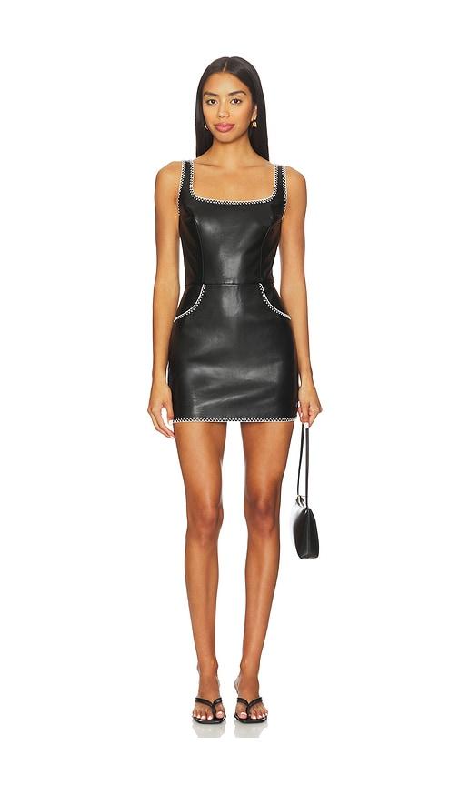 amanda uprichard ginger skort romper in black.