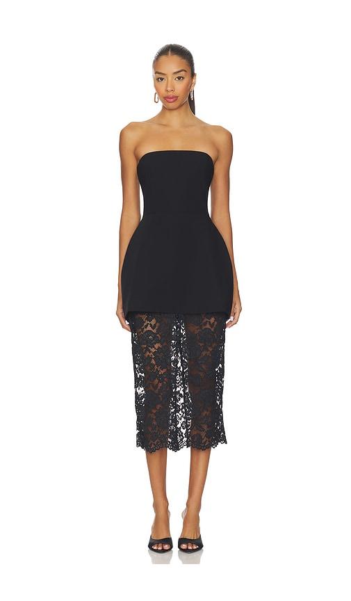 amanda uprichard jada dress in black.