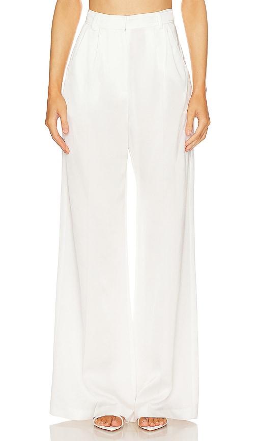 amanda uprichard jane pants in ivory.