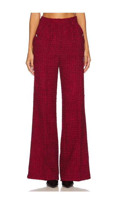 amanda uprichard jane pants in wine.