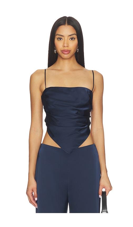 amanda uprichard juna top in navy.
