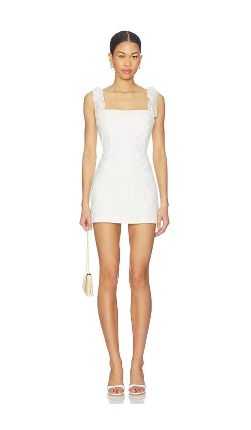 amanda uprichard keenan skort romper in white.