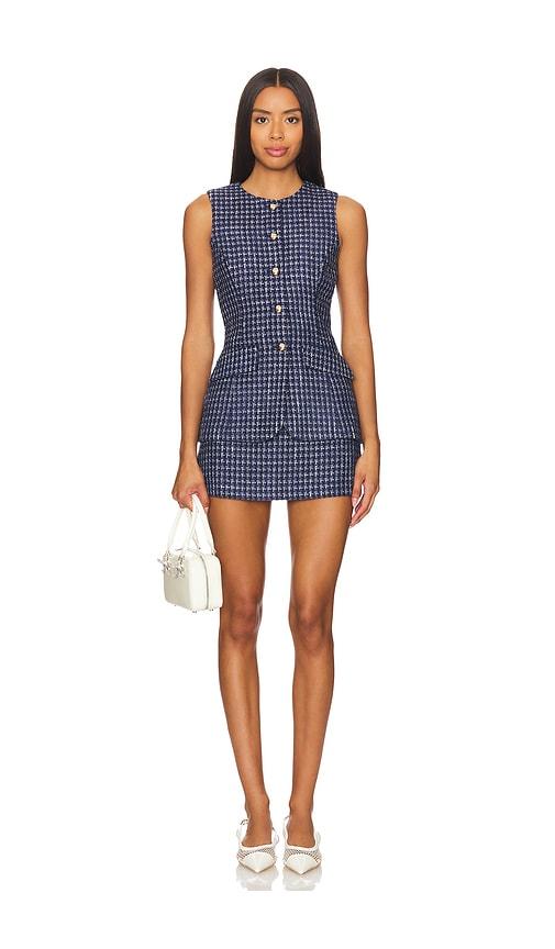amanda uprichard kendall romper in navy.