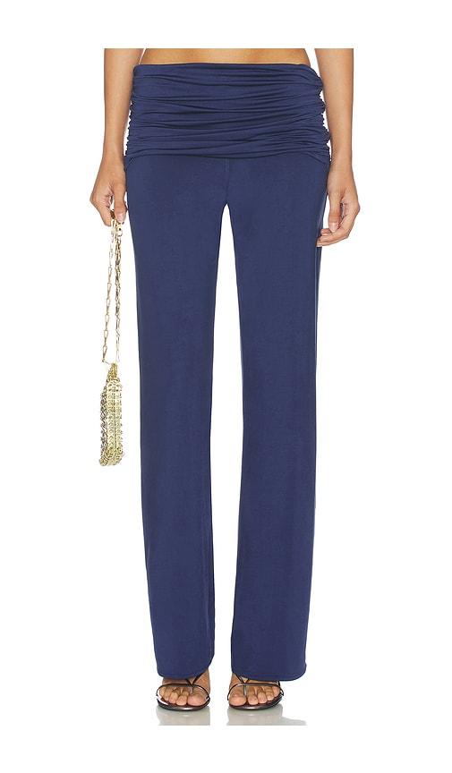 amanda uprichard marcelle pants in navy.