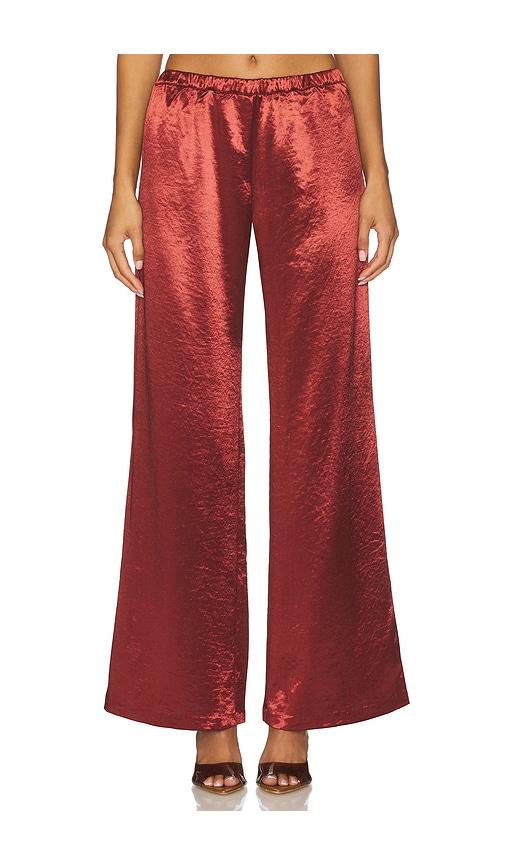 amanda uprichard mariko pants in rust.