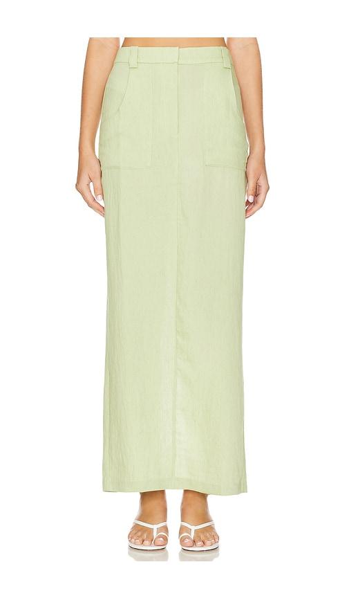 amanda uprichard masters skirt in green.