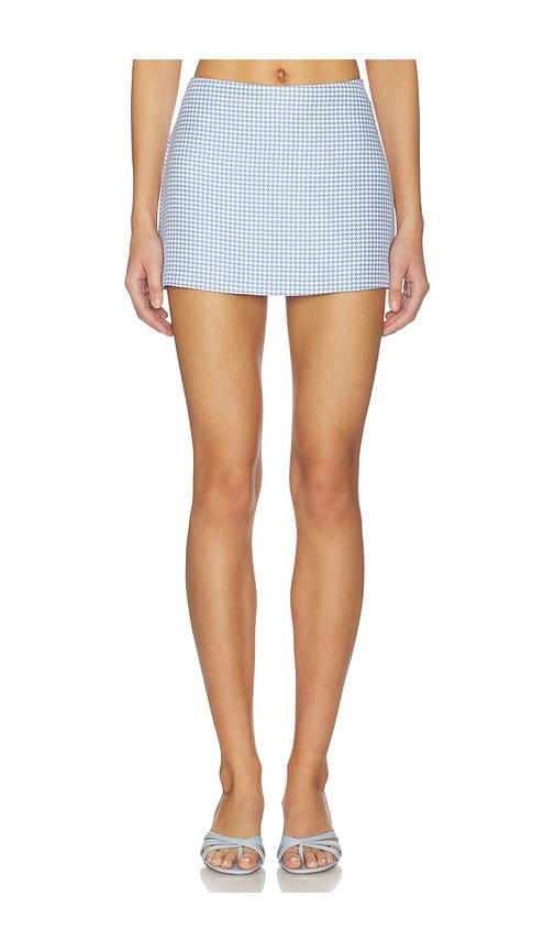 amanda uprichard miles skort in baby blue.