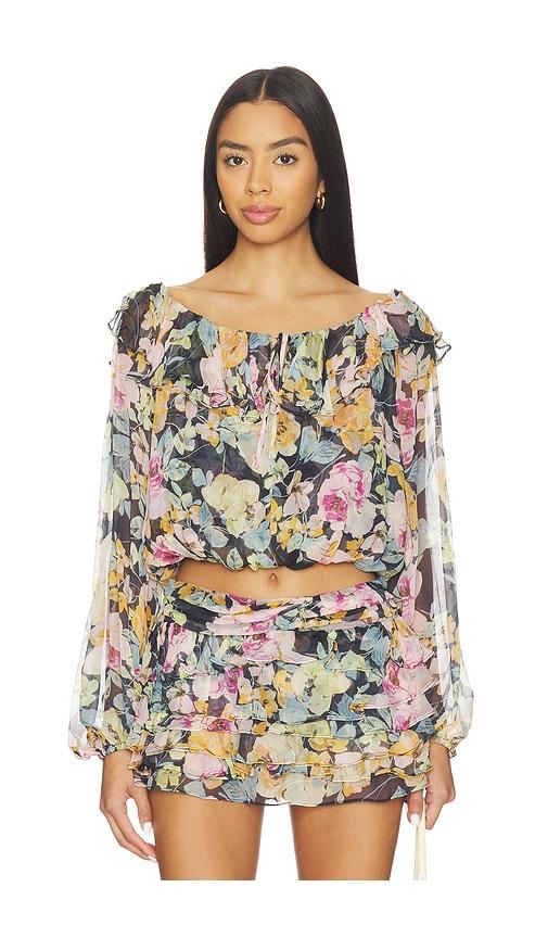 amanda uprichard millie top in black.