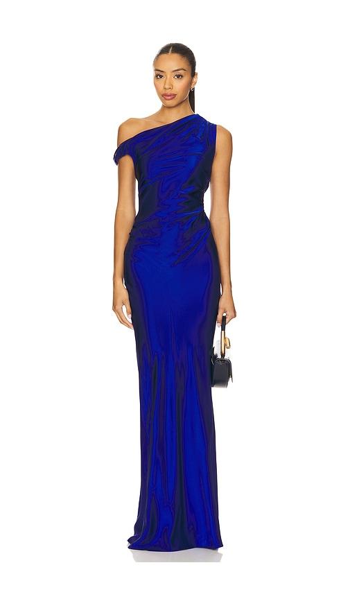 amanda uprichard modesto maxi dress in royal.
