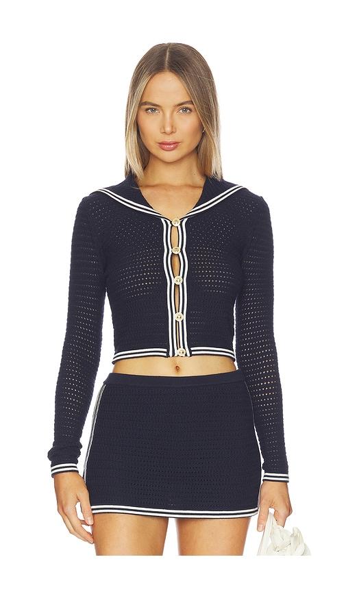 amanda uprichard monique cardigan in navy.