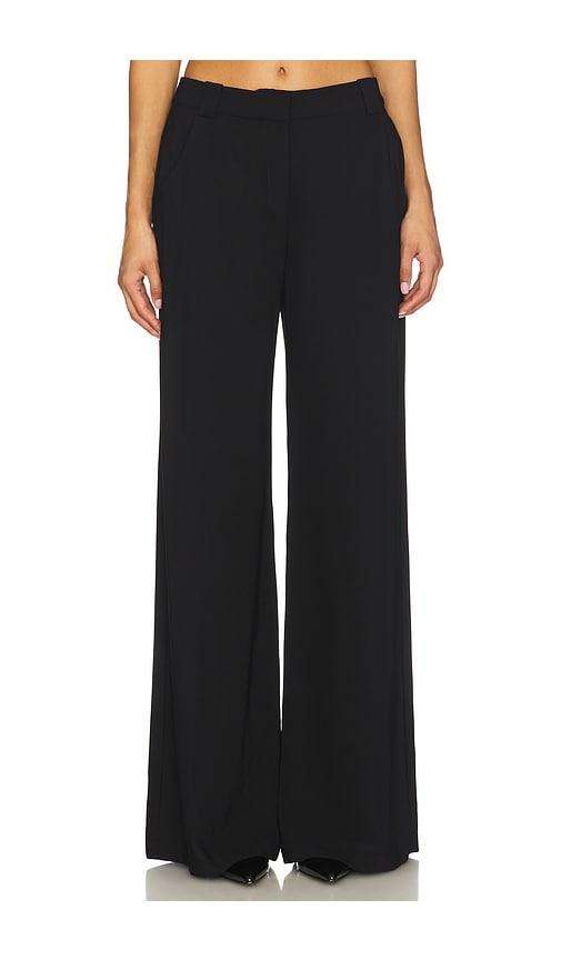 amanda uprichard saddler pants in black.