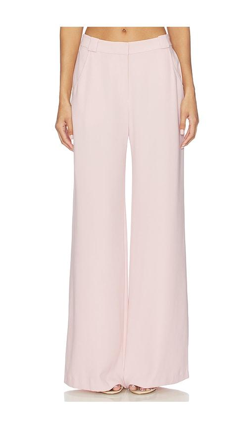 amanda uprichard saddler pants in pink.