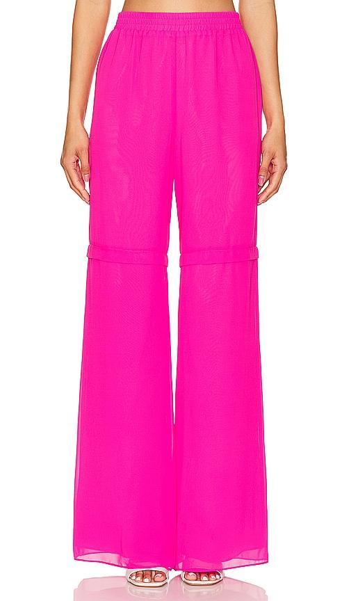 amanda uprichard sarasota pants in fuchsia.